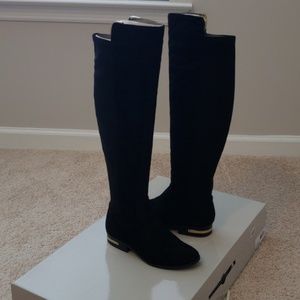 Knee high black boots (Marc Fisher)